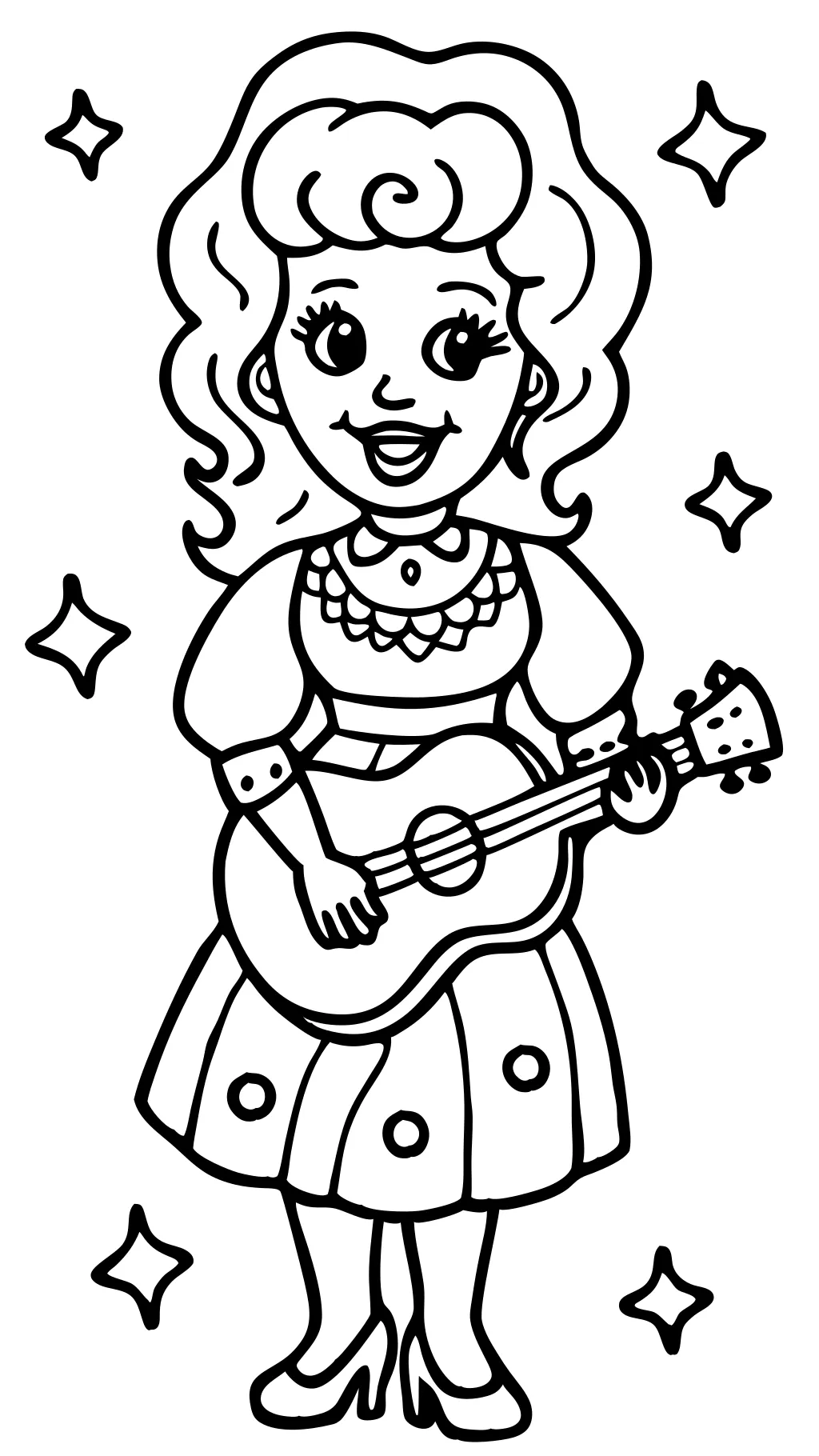 dolly parton coloring pages